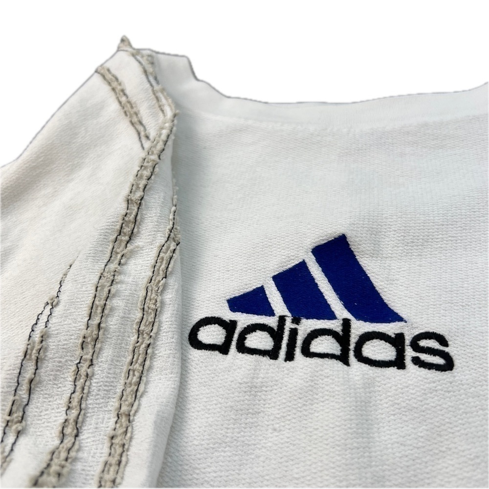 90s Vintage Embroidered Logo Adidas Raglan Sweatshirt - Picture 4 of 10
